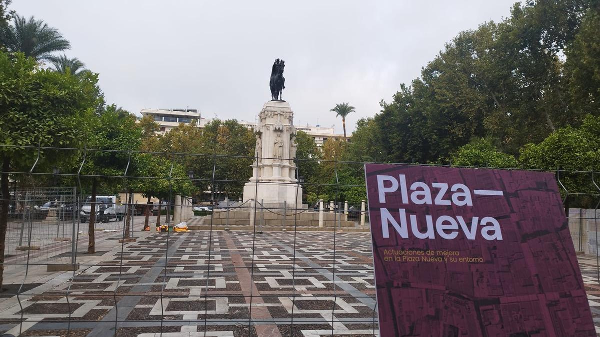 Comienzan las obras en la Plaza Nueva, que durarán hasta 2027 con un cambio en el mármol, bancos o marquesinas