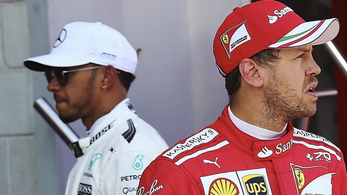 Vettel y Hamilton