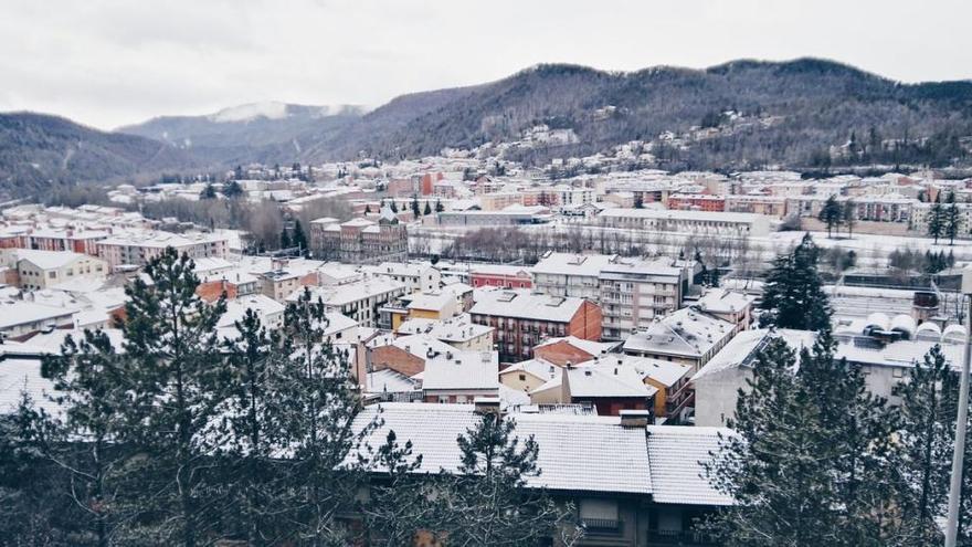 Paisatge nevat del municipi de Ripoll