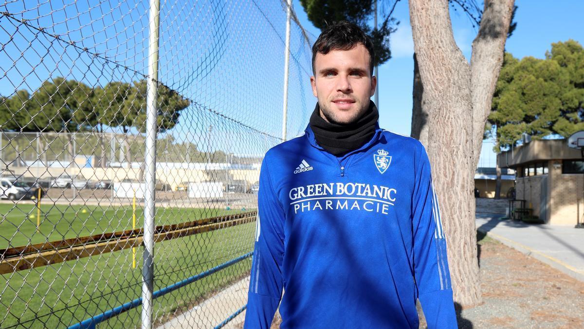 Álvaro Giménez, antes de un entrenamiento en la Ciudad Deportiva.