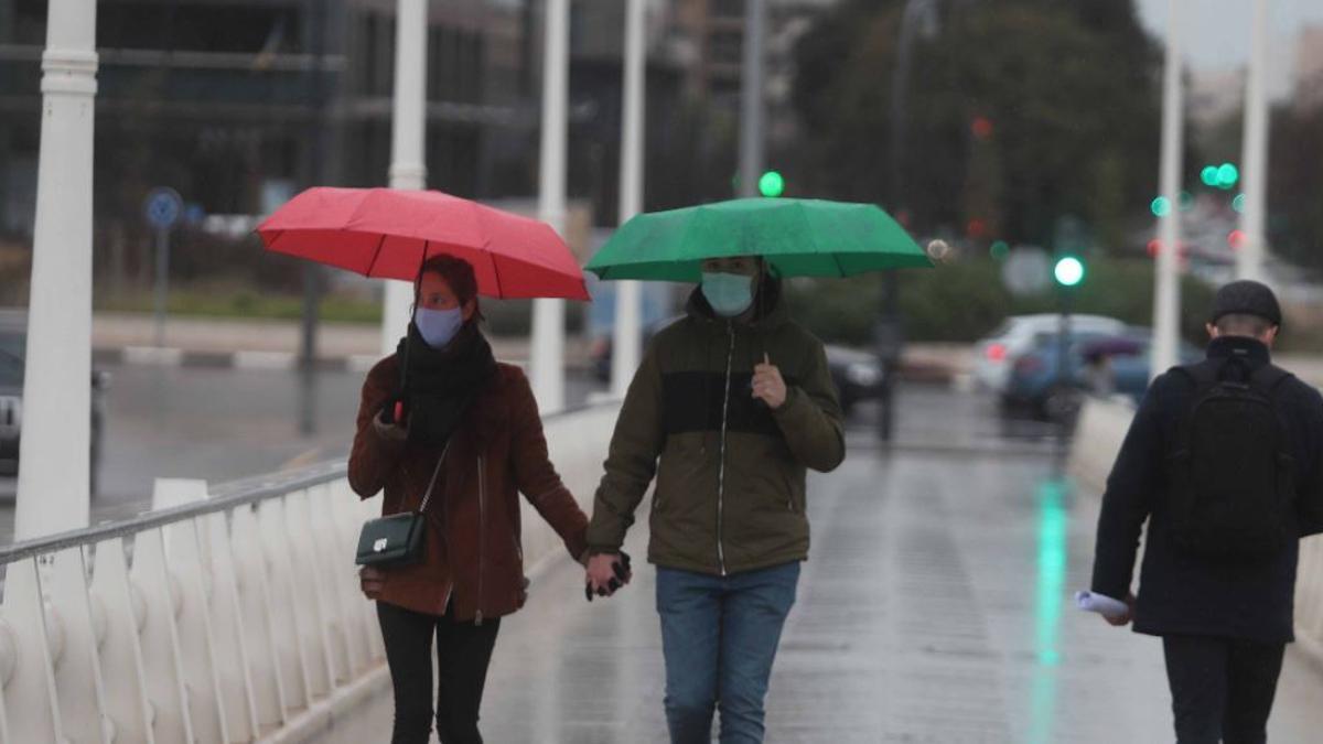 El tiempo en Valencia: nubes y lluvias para este domingo