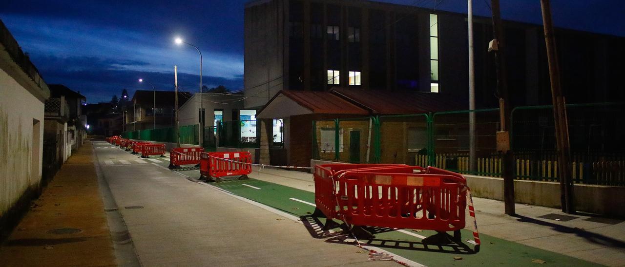 Las obras del primer Camino Escolar, casi terminadas.