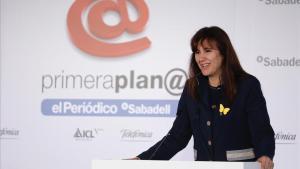 Laura Borràs, en el foro de debate Primera Plana.