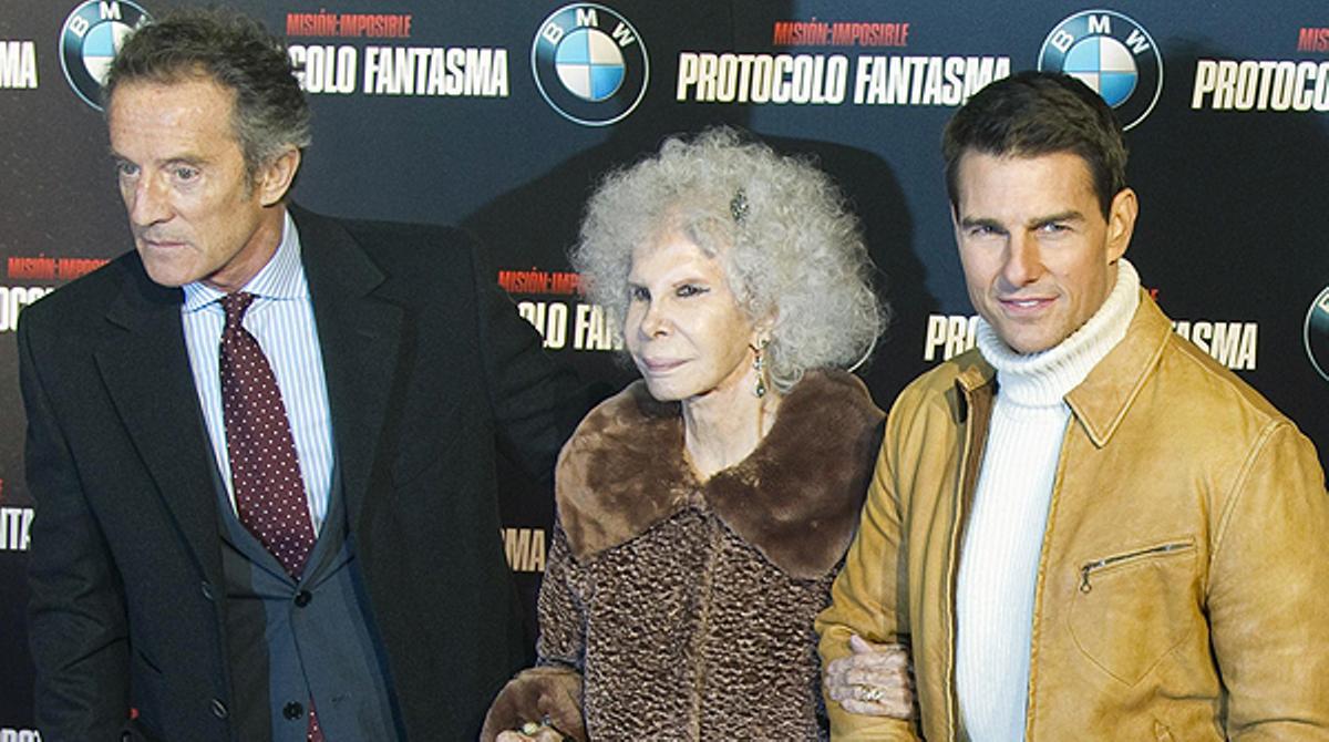 Tom Cruise a la presentació de ’Misión imposible 4: Protocolo fantasma’ a Madrid.