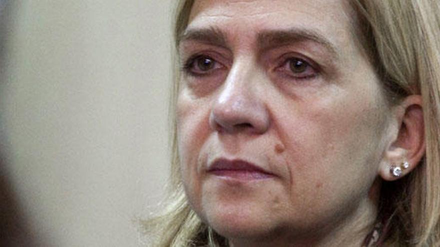 La infanta Cristina durante el juicio del caso Nóos.