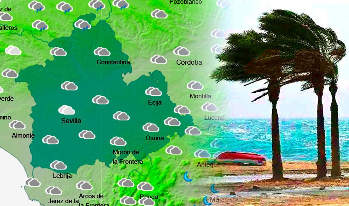 Previsión el miércoles por la noche en la provincia de Sevilla.