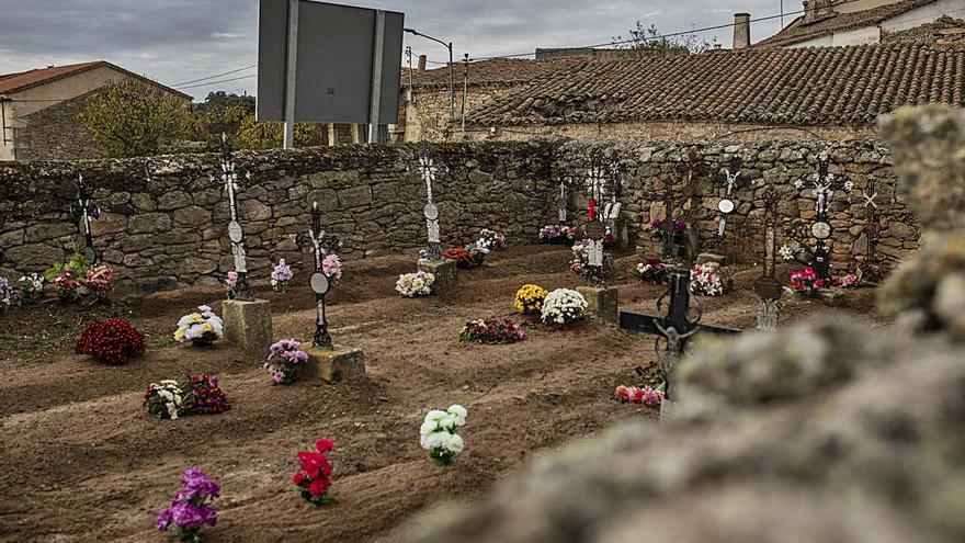 Cementerio de Sobradillo de Palomares, ayer. | Emilio Fraile