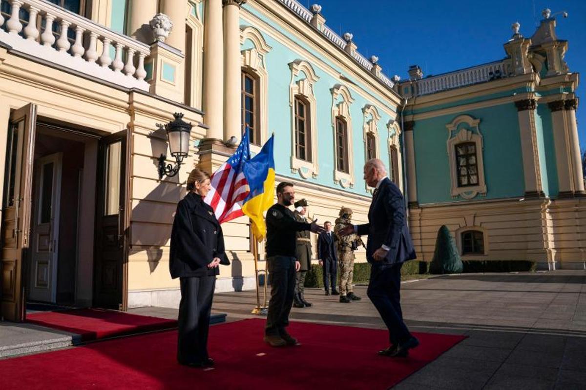 El presidente de los Estados Unidos, Joe Biden visita Ucrania