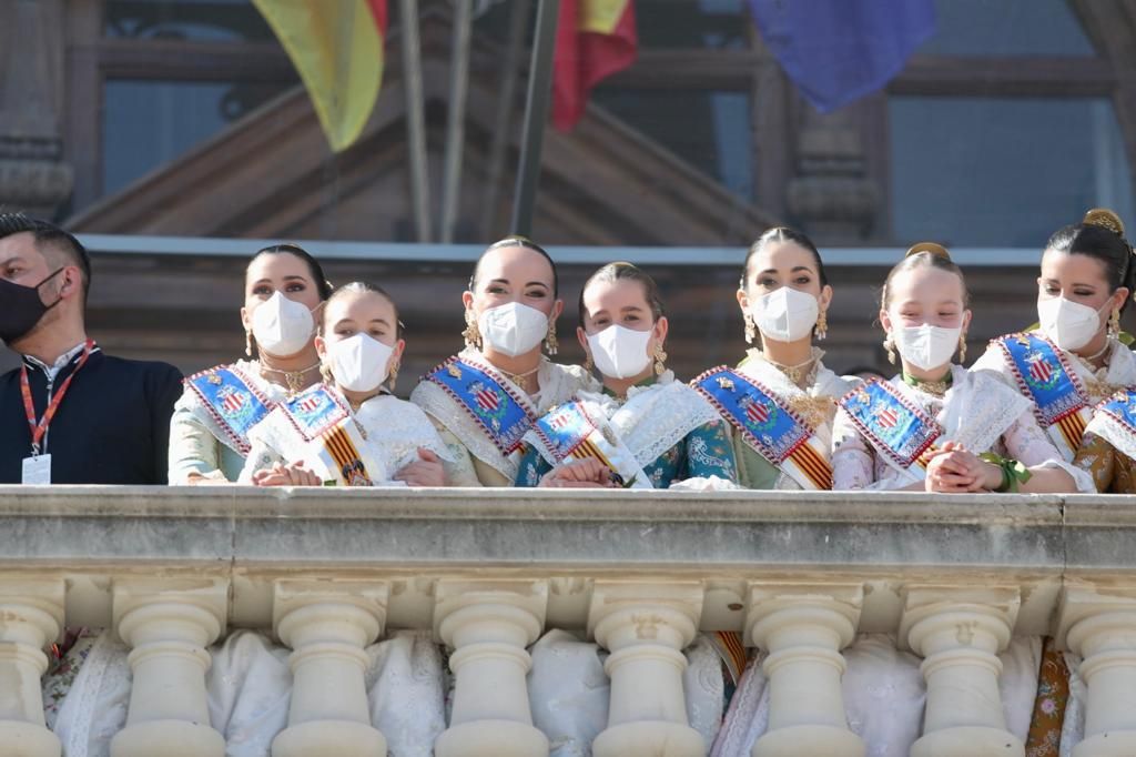 Fallas 2022. Palco del día 1. La ciudad, a sus pies