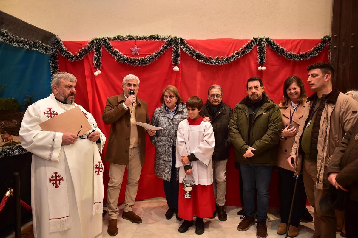Acto de inauguración del belén de la Vera Cruz de Plasencia.