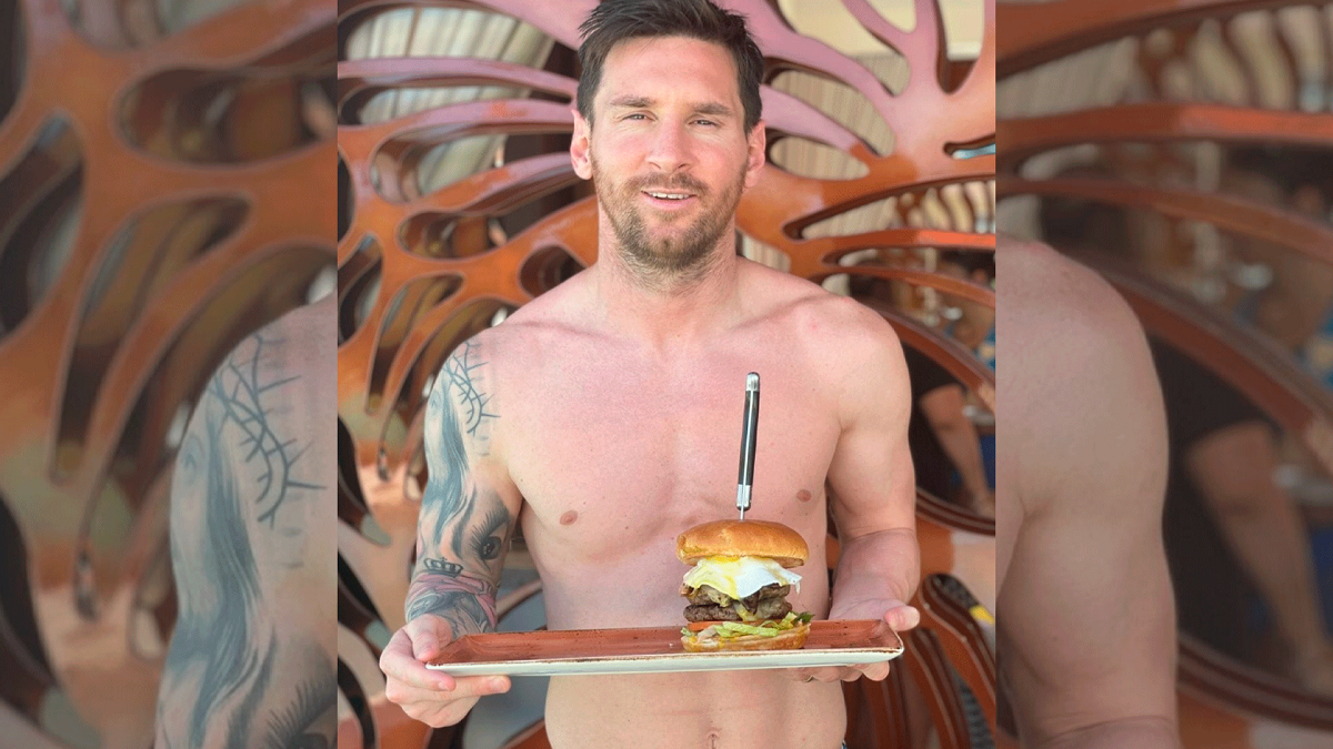 Leo Messi ya tiene su nueva hamburguesa en el Hard Rock