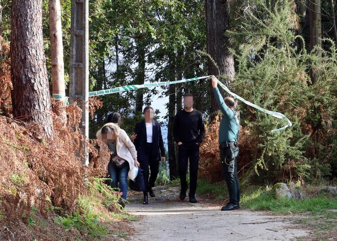 Despliegue de la Guardia Civil en Baiona por la investigación de un posible crimen machista