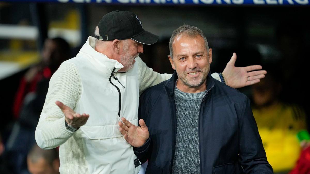 Eric Roy, hablando con Flick