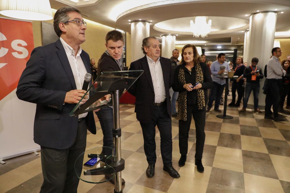 La amarga noche electoral de Ciudadanos en Asturia