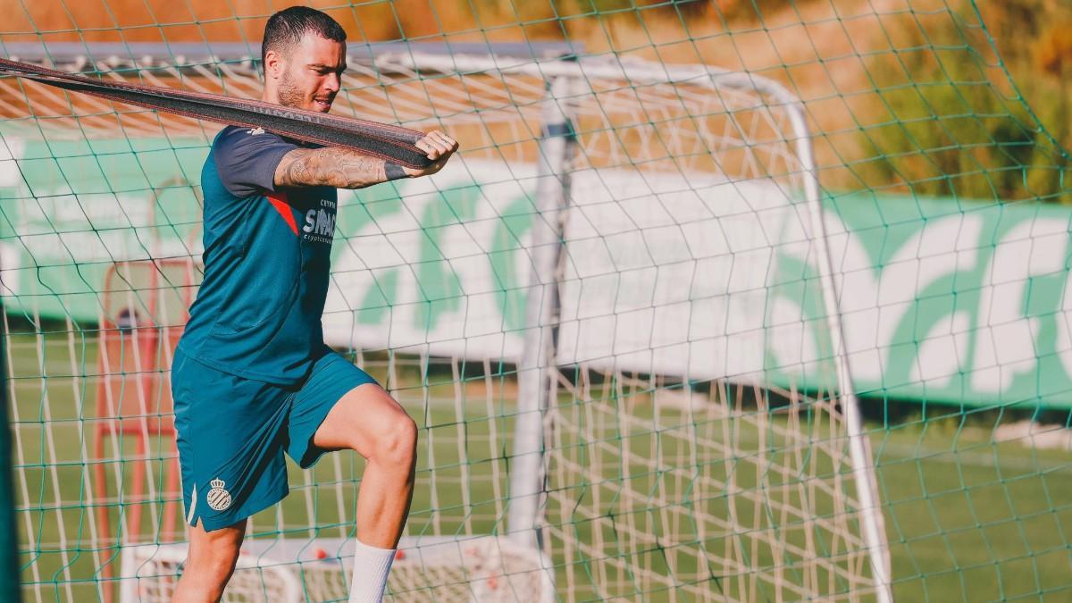 De Tomás, en la pretemporada con el Espanyol