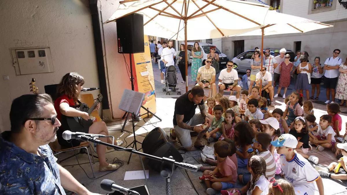 Un concierto en Cimavilla, en una imagen de archivo.
