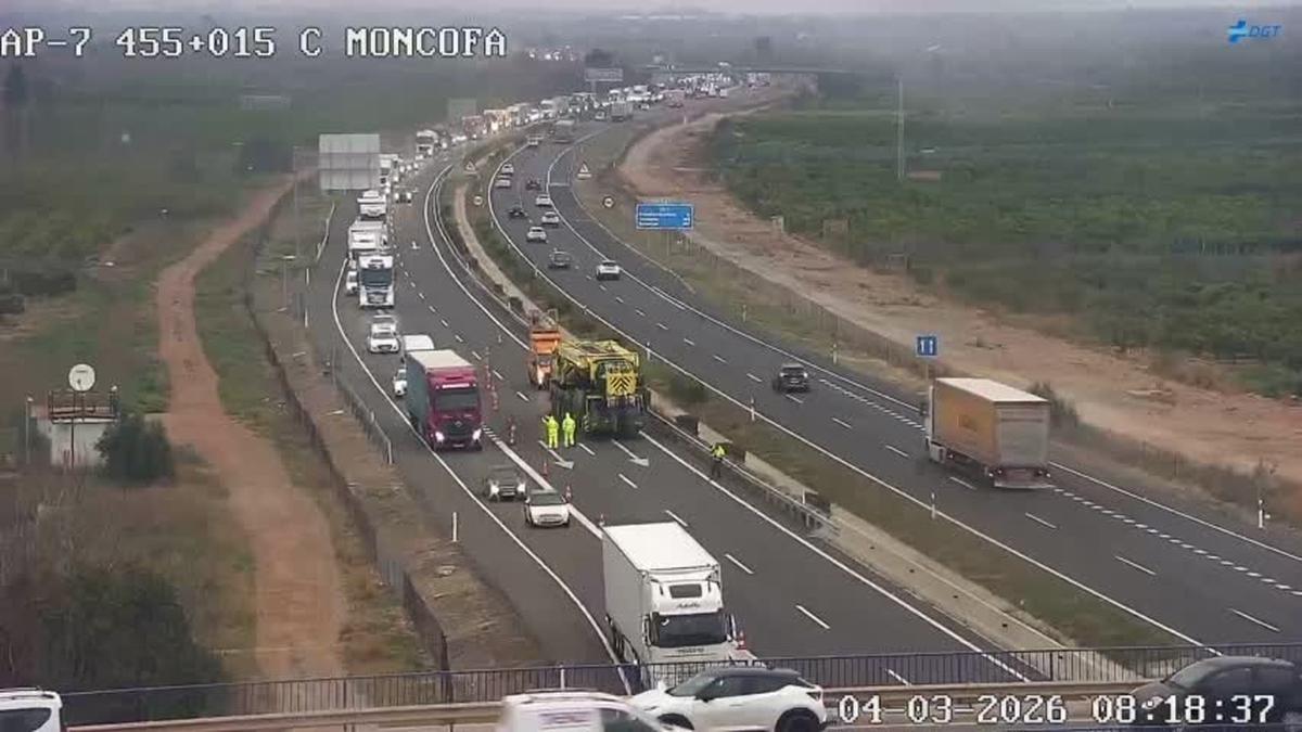 Cámara de tráfico de la DGT situada en el entorno del accidente de Moncofa.
