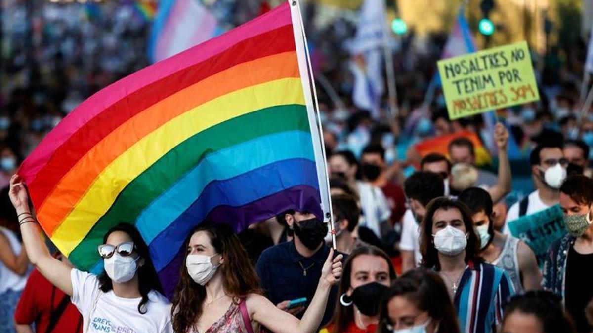 Imagen de manifestación del Orgullo LGTBI en Valencia.