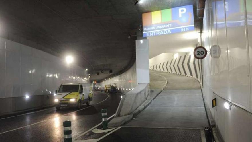 Interior del túnel herculino de O Parrote que se inaugura hoy. // Carlos Pardellas