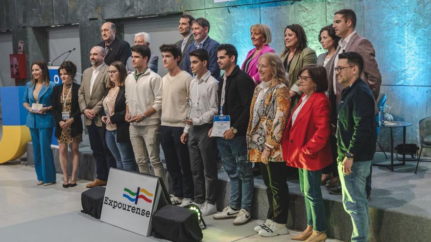 Todos los premiados en el concurso, ayer en Expourense. |   // ALAN PÉREZ