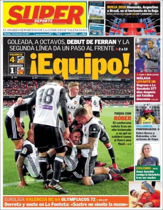 Portadas del viernes 1 de diciembre