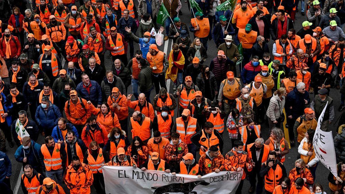 Manifestación España rural, este domingo 20 de marzo de 2022.