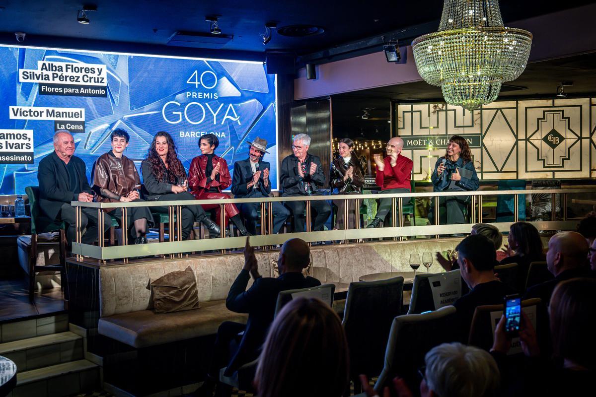 Fiesta de los nominados al Goya a mejor canción en Barcelona, en la coctelería Gatsby Fiesta de los nominados al Goya a mejor canción en Barcelona, en la coctelería Gatsby