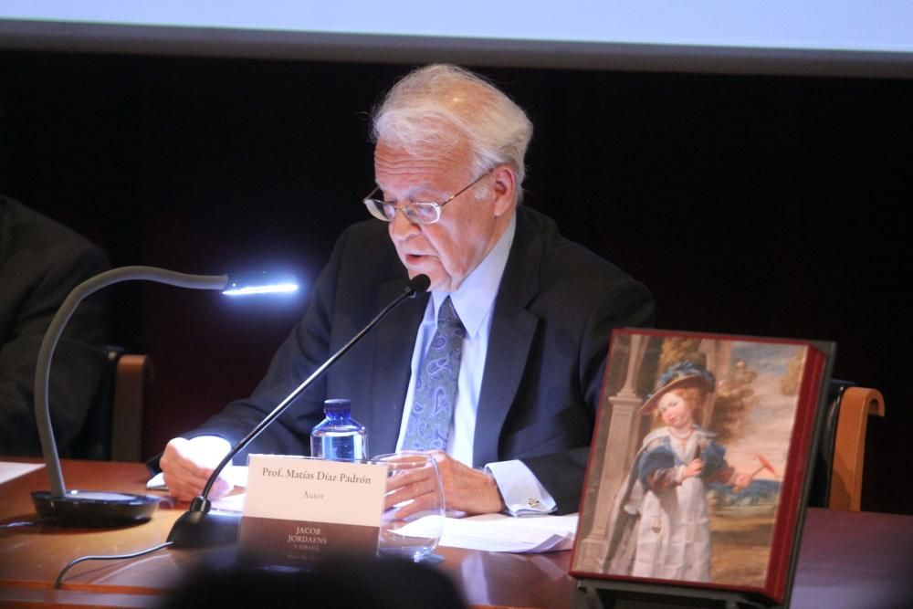 Matías Díaz Padrón, presidente de honor del Instituto Moll y autor del estudio 'Jacob Jordaens y España'
