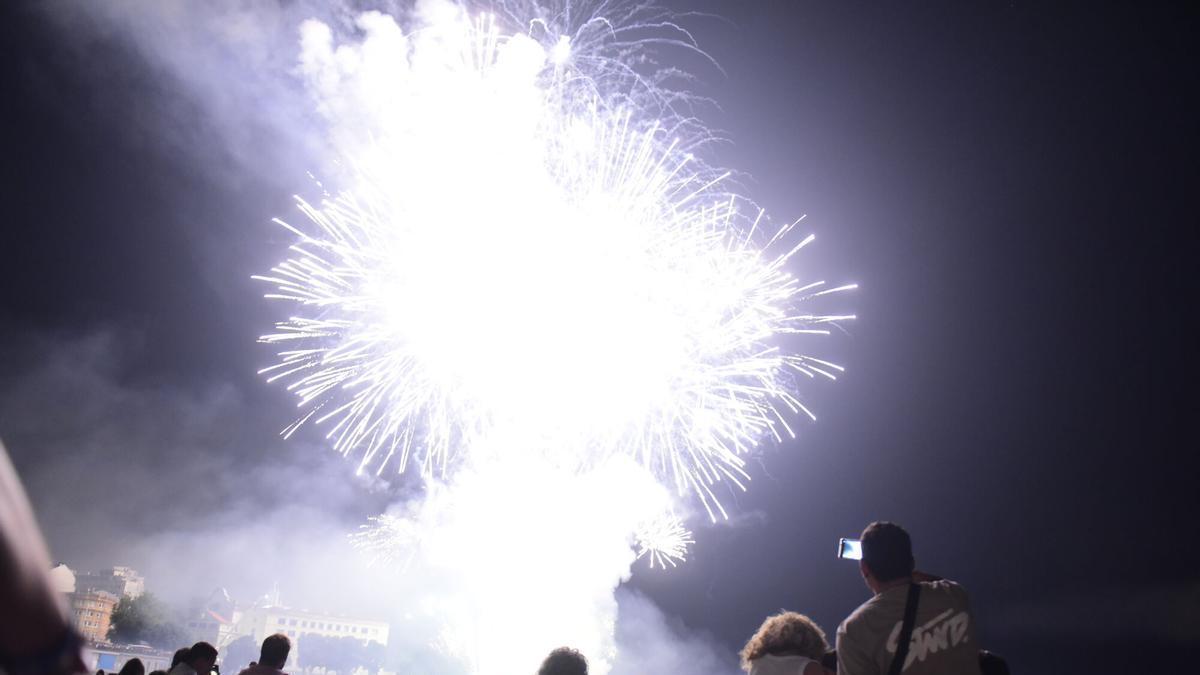 Fuegos artificiales.