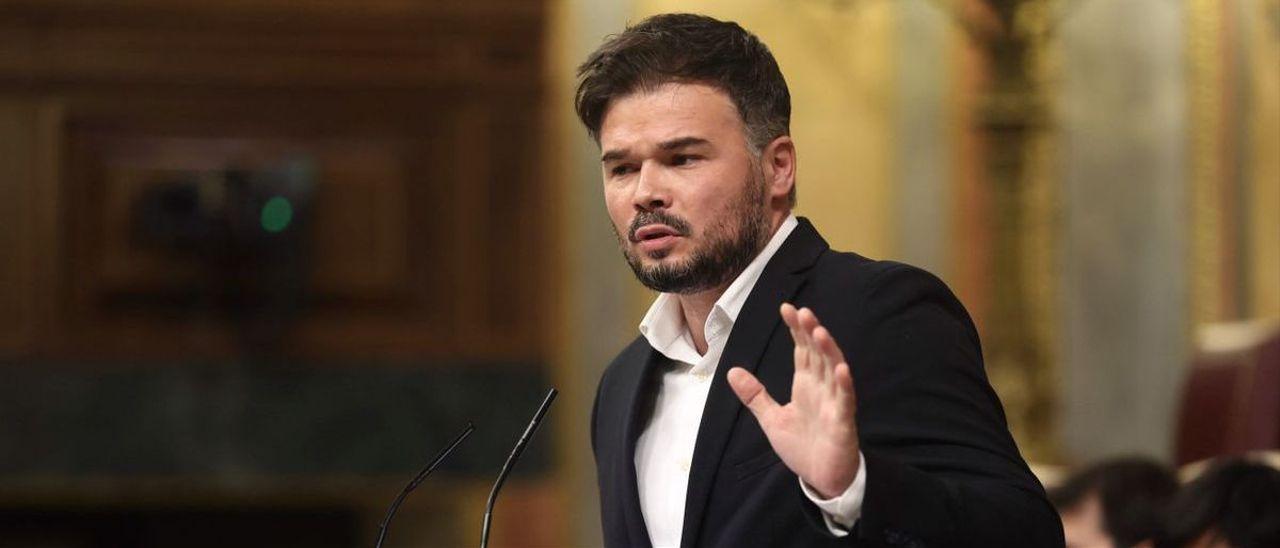 El portavoz de Esquerra Republicana (ERC) en el Congreso, Gabriel Rufián.