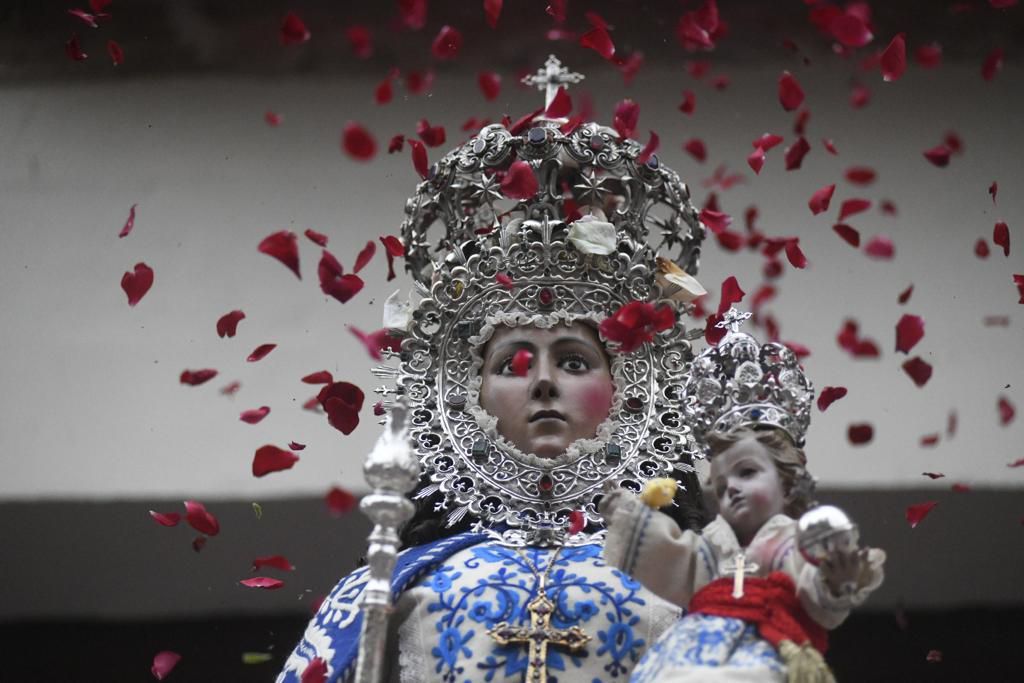 Romería de Murcia: primer tramo del recorrido de la Fuensanta