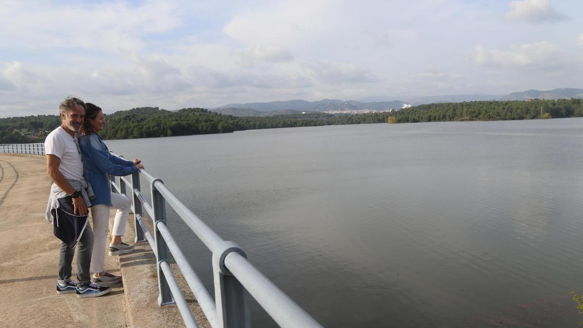 El pantano de María Cristina lleno de agua.