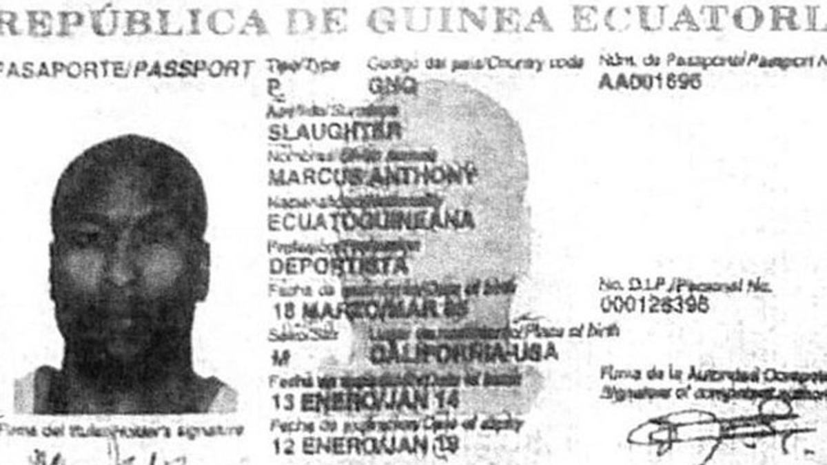 El presunto pasaporte falso de Slaughter