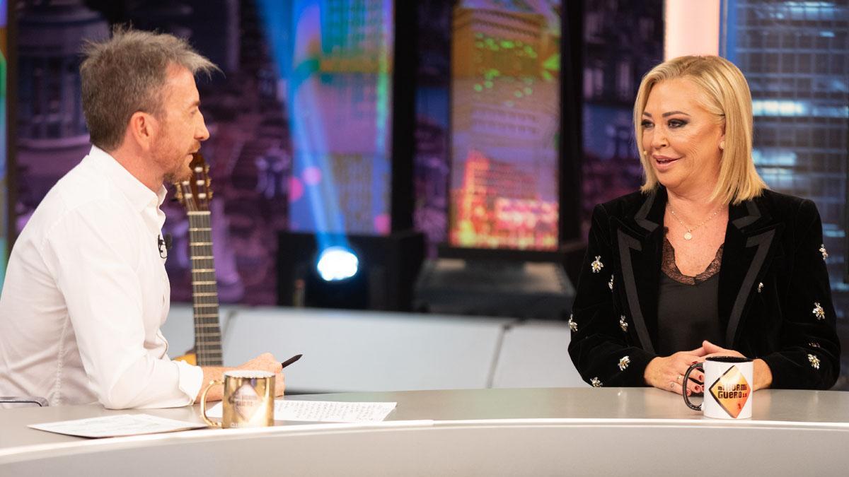 Belén Esteban y Pablo Motos en 'El hormiguero'