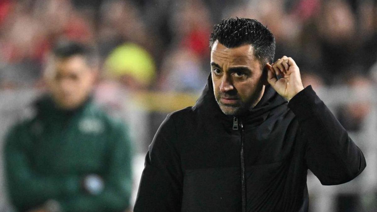 El entrenador del Barça, Xavi Hernández.