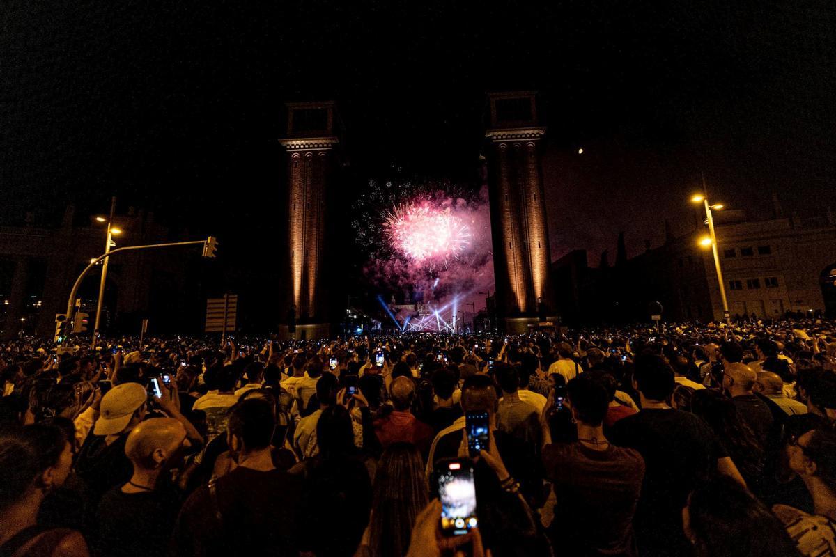 El Piromusical cierra la Mercè a ritmo de Sónar