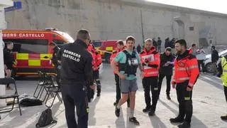 La prueba 'de fuego' de los bomberos de Castelló. Así ha sido el reto más extremo en el faro