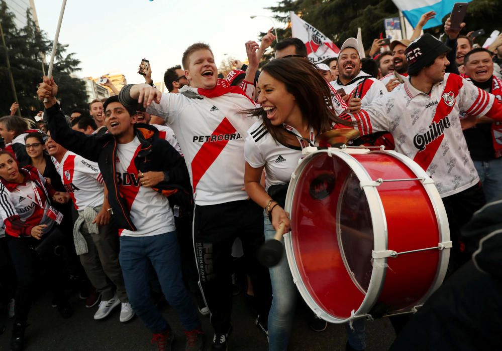 La afición de River celebra su victoria