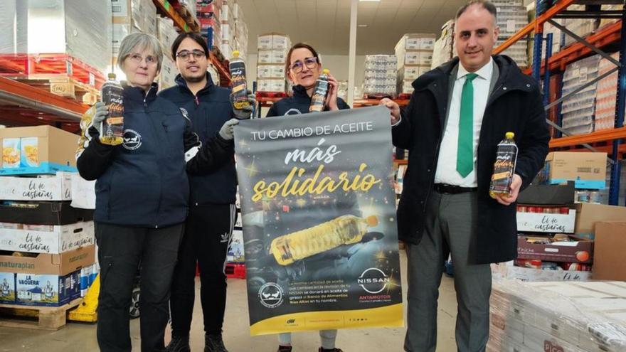 Nissan hará donaciones de aceite de girasol al Banco de Alimentos equivalente a los litros de cada vehículo