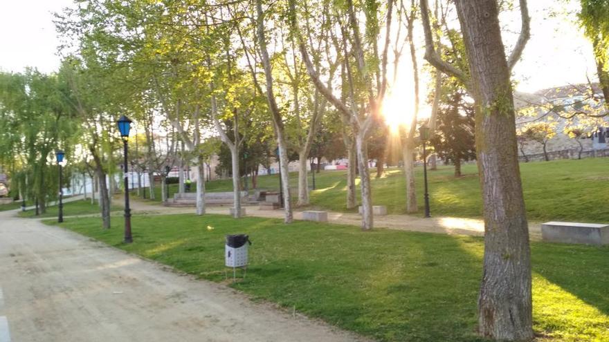 Parque de San Martín, esta mañana.