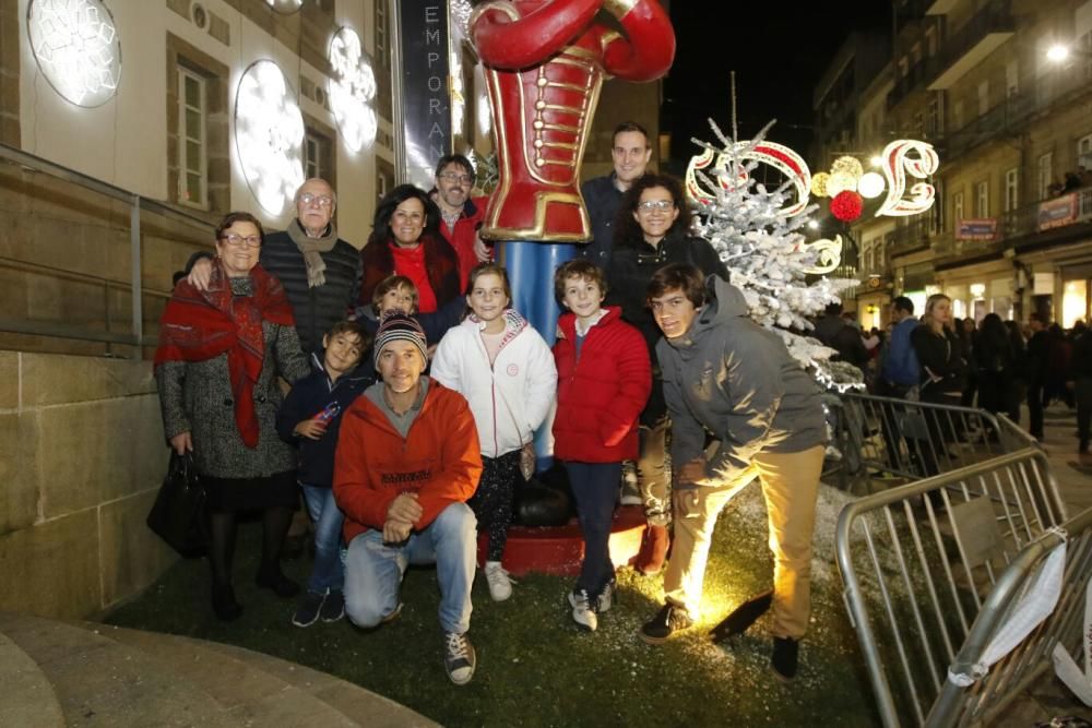 Encendido del alumbrado navideño en Vigo