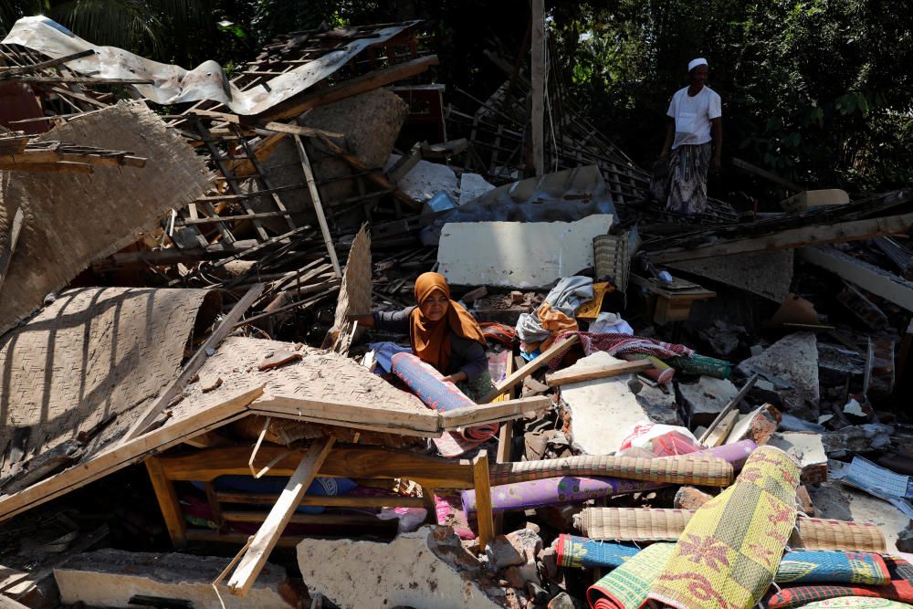 Terratrèmol a l'illa de Lombok a Indonèsia