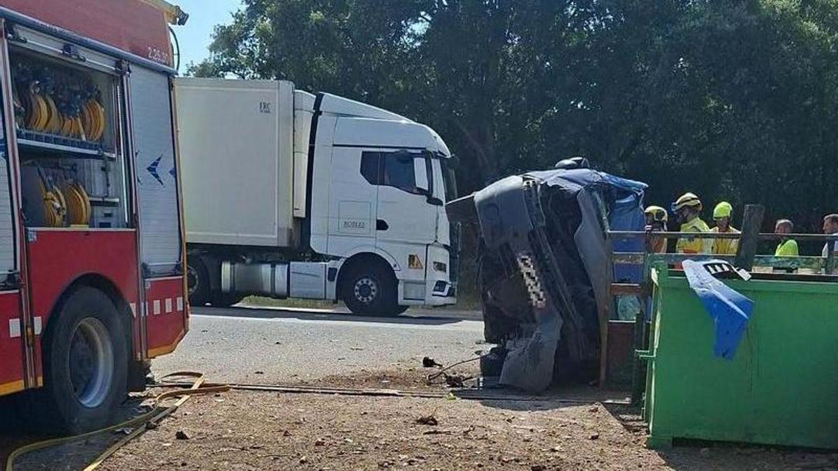 L'accident de trànsit mortal de Brunyola d'aquesta setmana.
