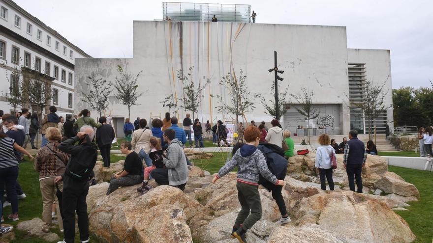 Inauguración del parque do Eirón, creado por niños