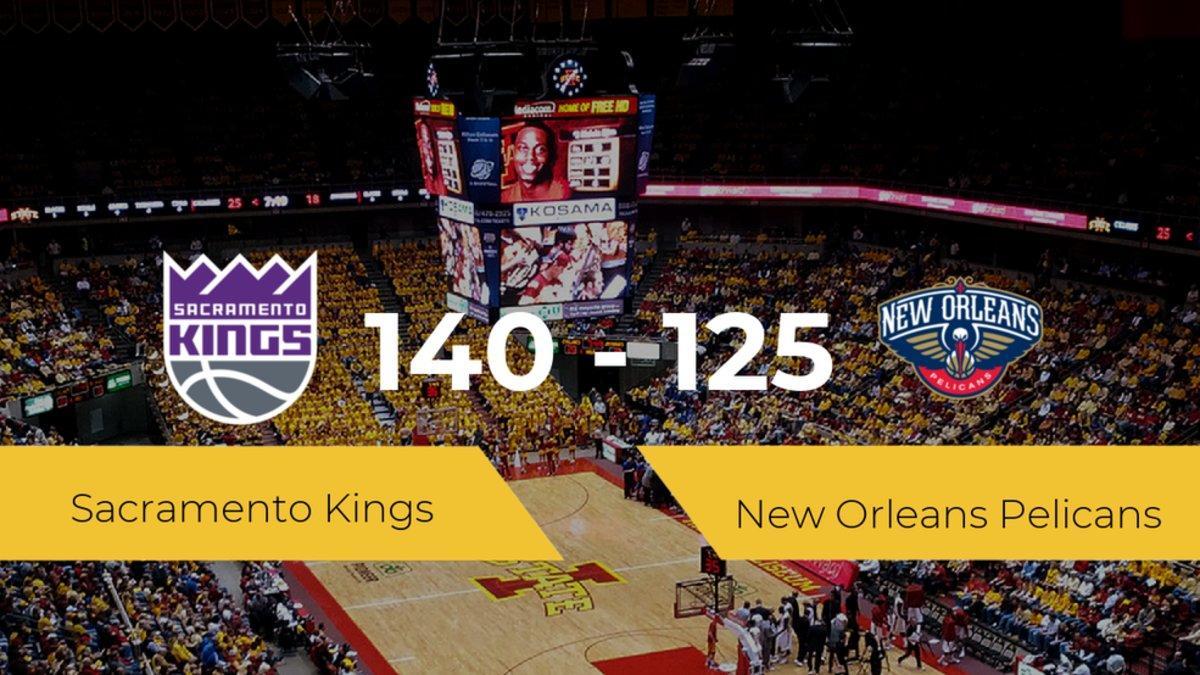 Victoria de Sacramento Kings en el Hp Field House ante New Orleans Pelicans por 140-125