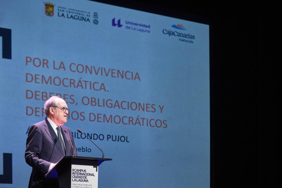El defensor del Pueblo, Ángel Gabilondo.