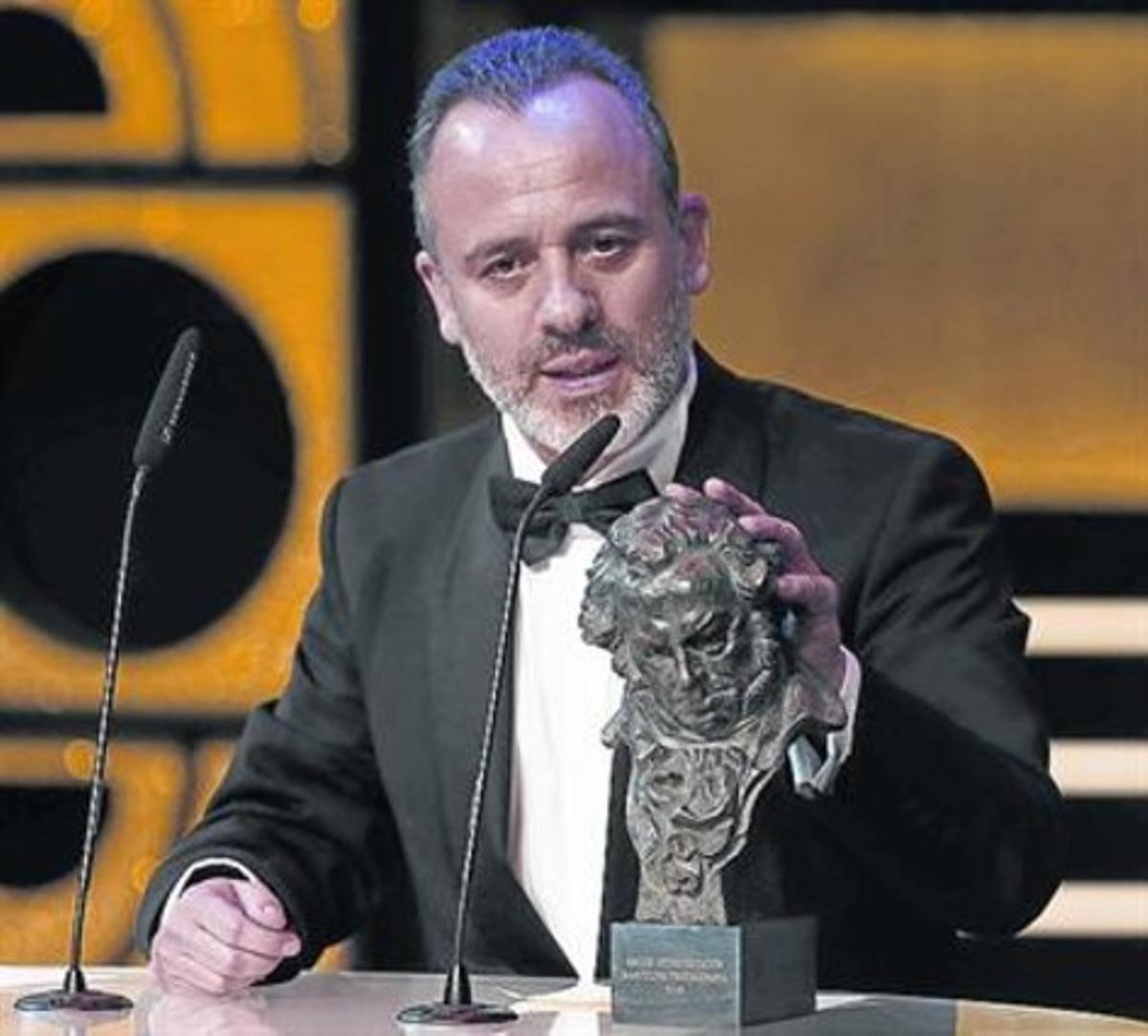 Javier Gutiérrez, guanyador del Goya al millor actor per ’L’illa mínima’.