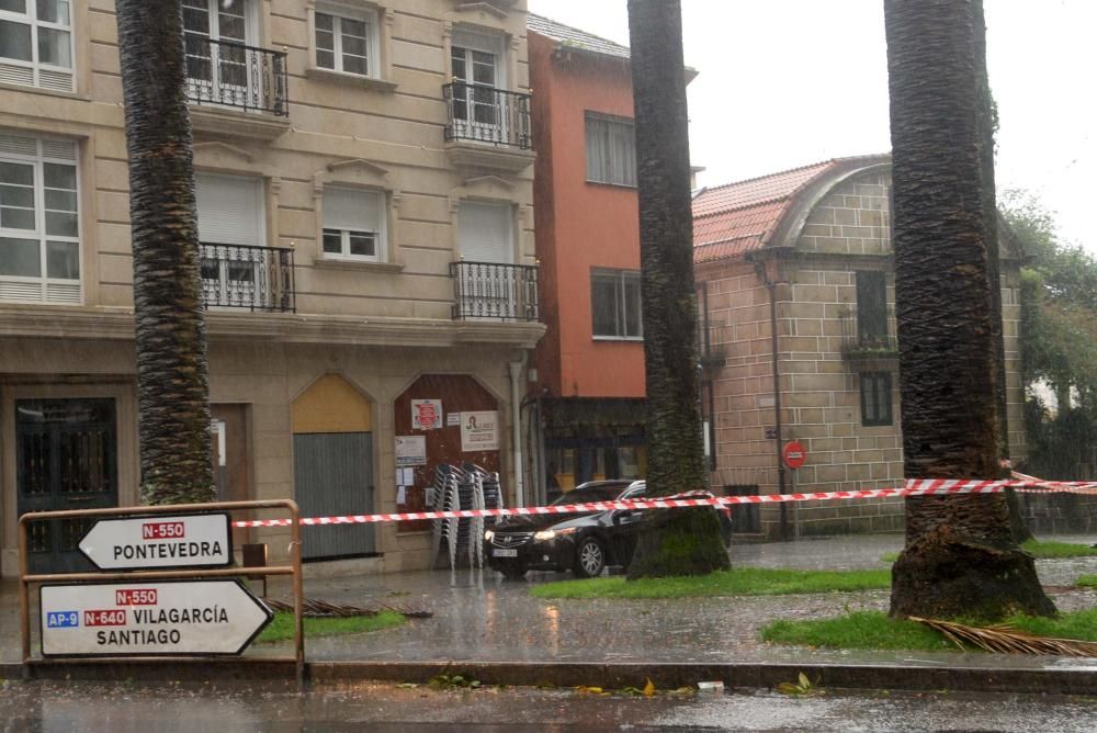 Efectos del temporal en la provincia de Pontevedra