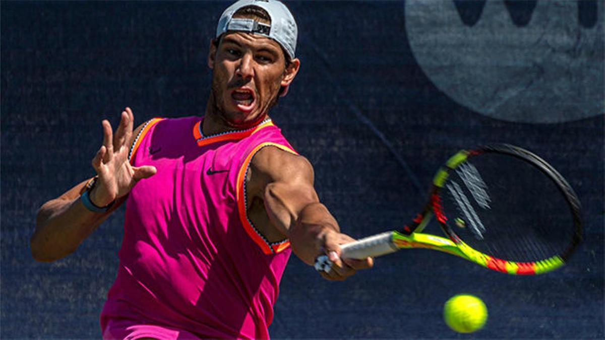 Nadal inicia en la hierba del Mallorca Open su preparación para Wimbledon