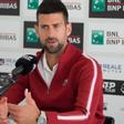 Novak Djokovic en rueda de prensa